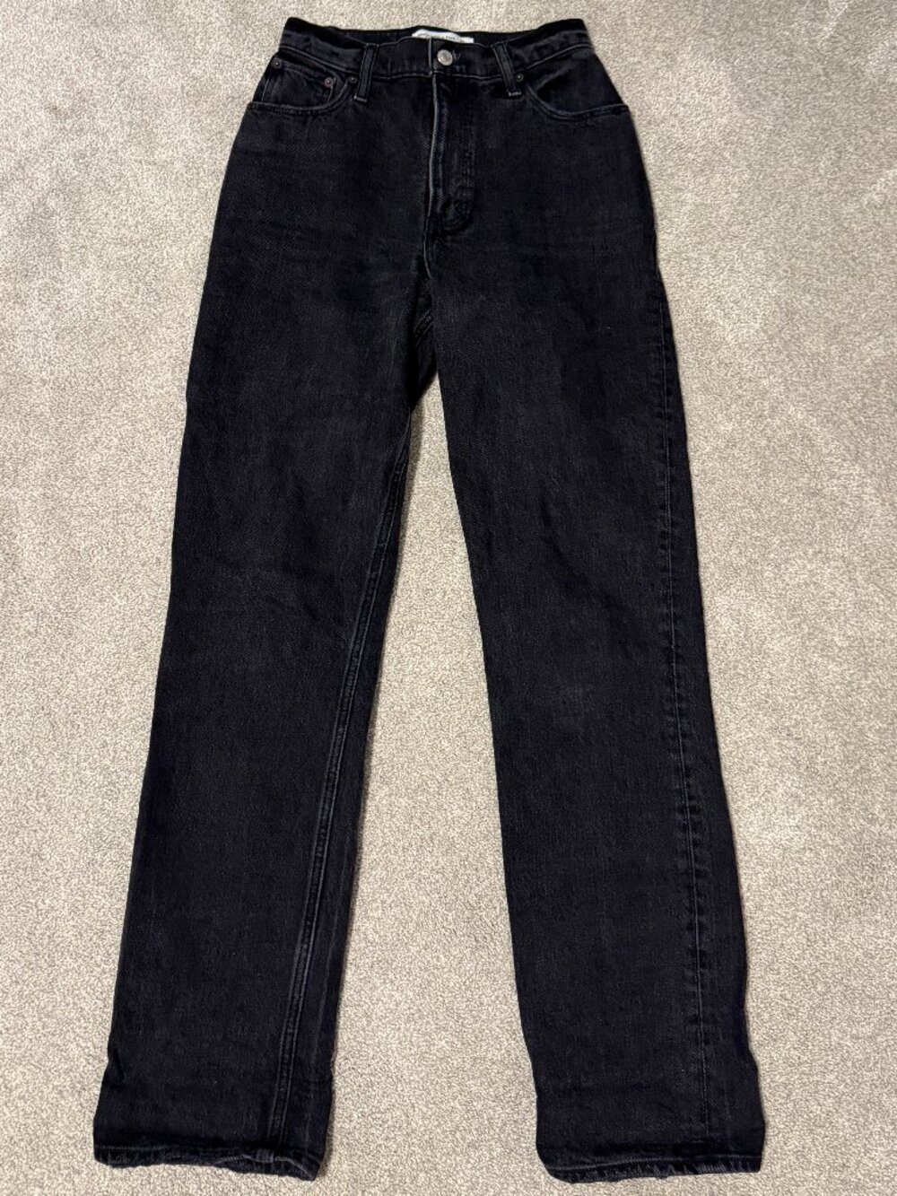 Abercrombie Curve Love 90s Ultra High Rise Straight Jeans